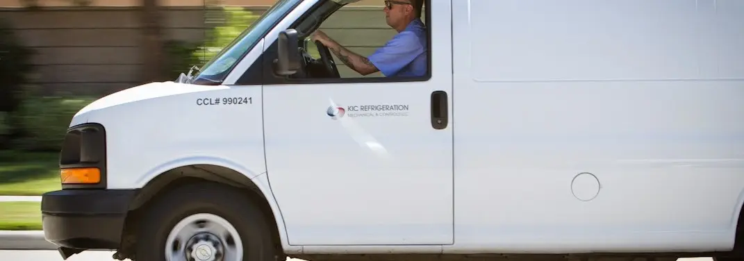 KIC Refrigeration service vehicle serving Matawan area